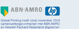 Samenwerkingscontract met ABN AMRO en Hewlett Packard
